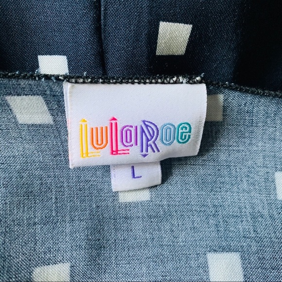 LulaRoe Fringe Hem Open Duster Size L - Picture 4 of 4